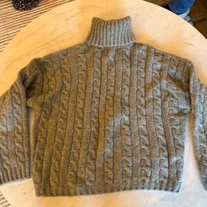Abercrombie and Fitch Cable-knit Turtleneck Sweater